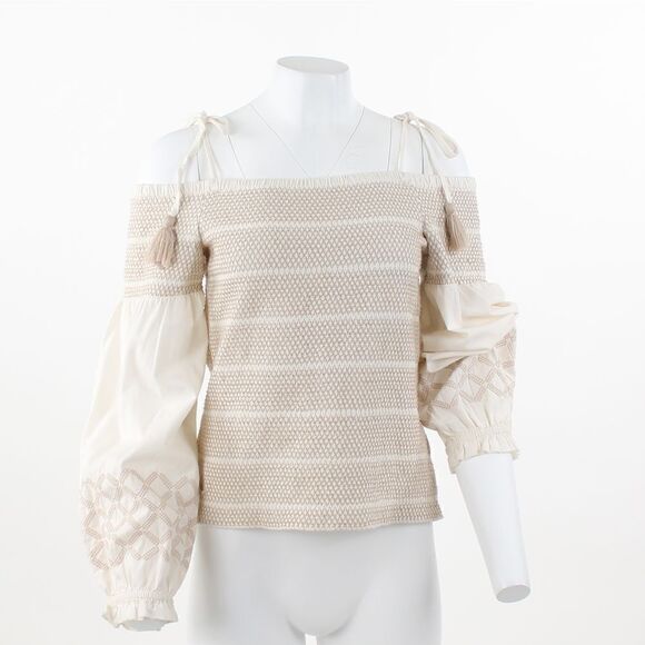INC International Cold Shoulder Long Sleeve Blouse - Picture 1 of 5